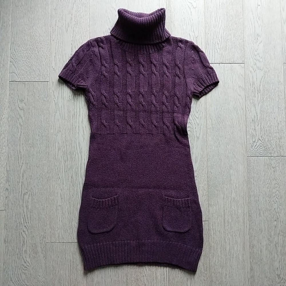 Smart Set Burgundy Turtleneck Sweater Dress